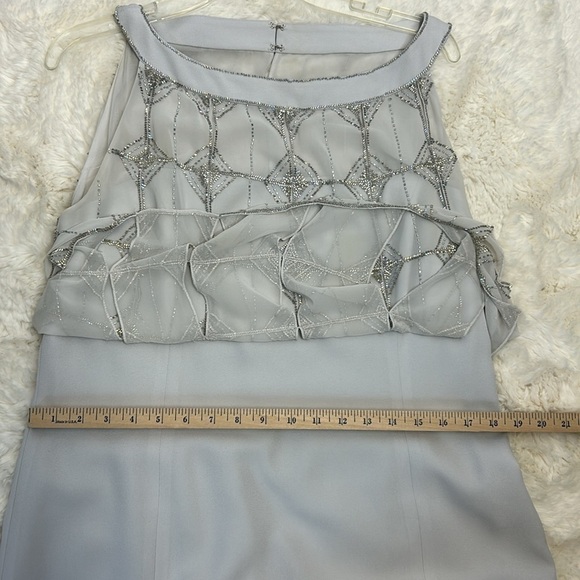 Daymor Couture Elegant Silver Beaded Embellished Special Occasion Dress … - Picture 13 of 13
